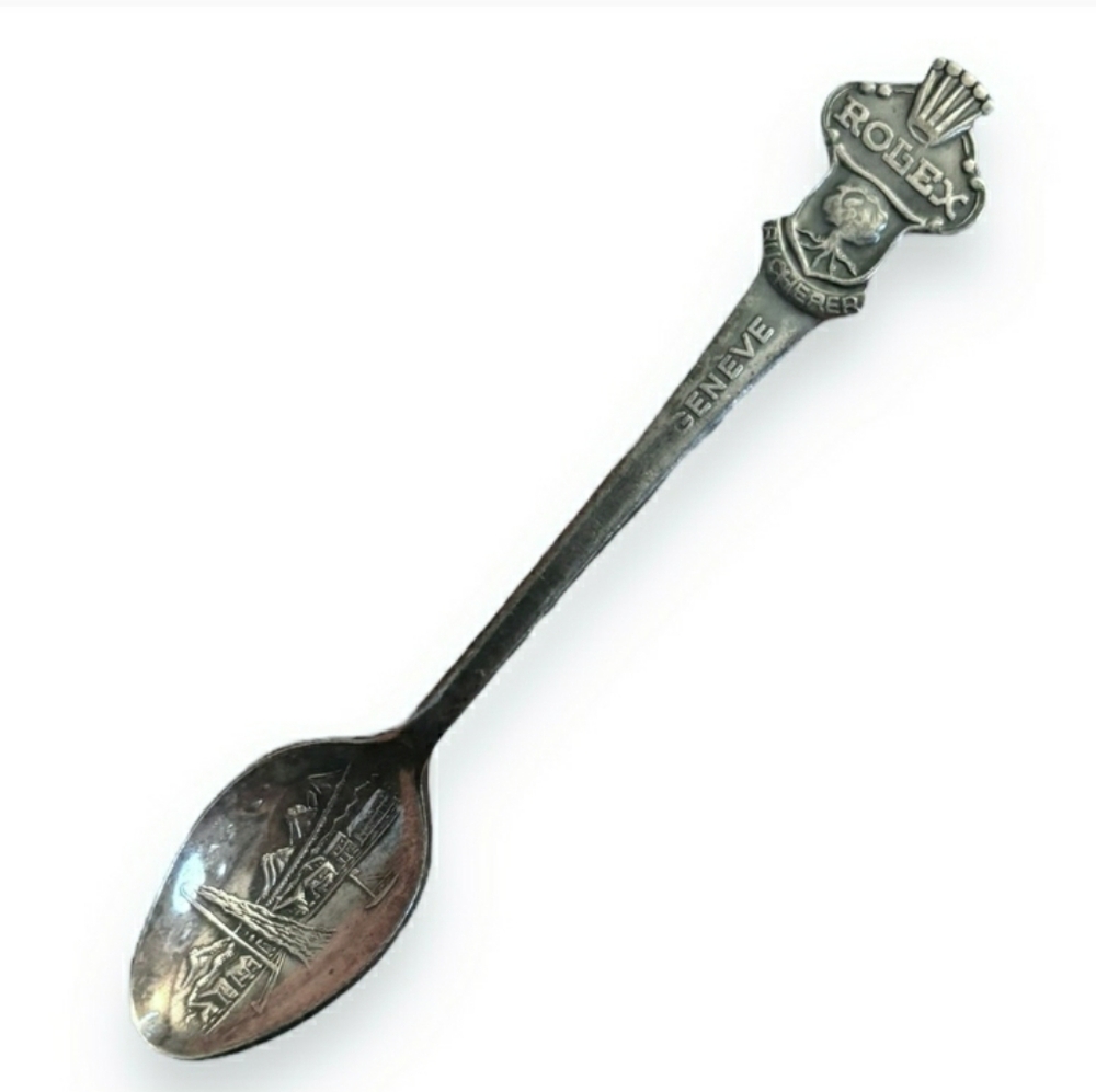 ROLEX Collectible Demi-Tasse Spoon Silver Plate